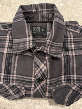 Magpul Industries Gray Plaid Long-Sleeve Wool Shirt - Large
